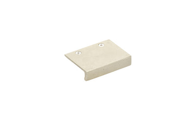 Emtek Rustic Modern 1-1/2" C-C Edge Pull in Tumbled White Bronze