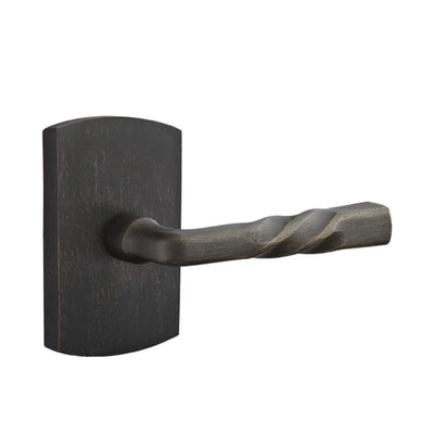 Emtek Montrose Lever with #4 Rosette in Medium Bronze