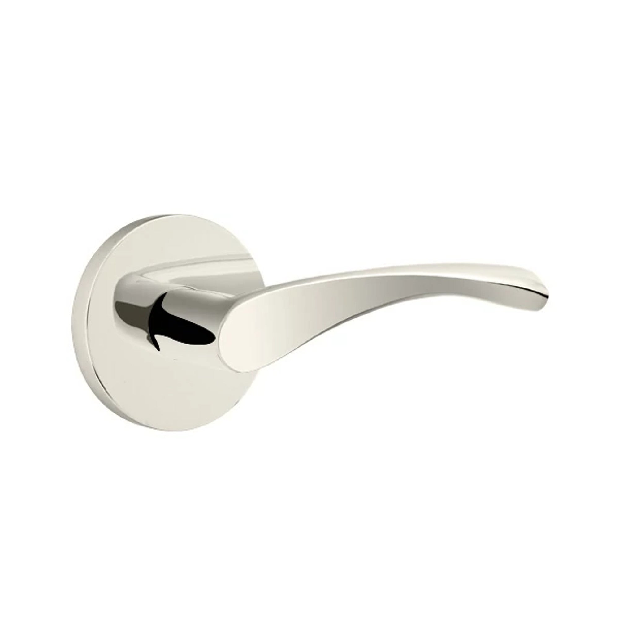 Emtek Triton Lever with Disk Rosette in Polished Nickel