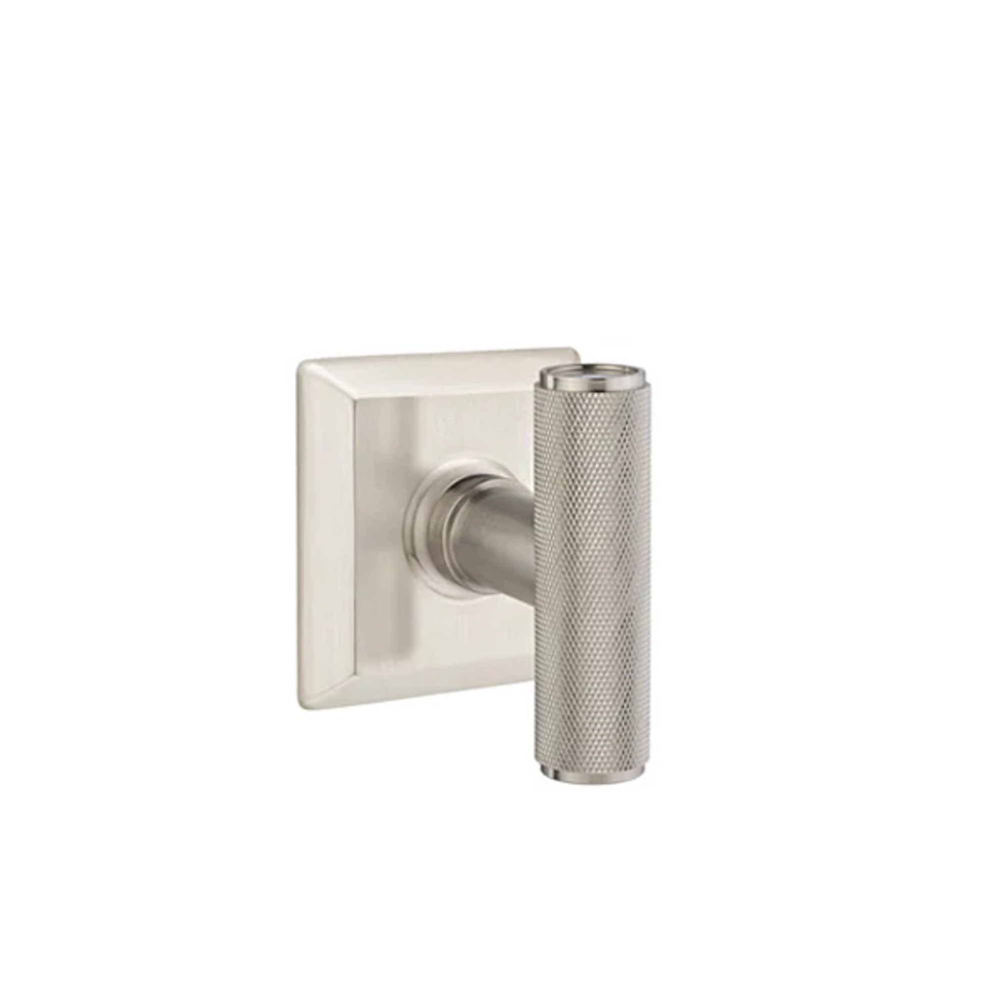 Emtek Ace Knurled Knob with Quincy Rosette in Satin Nickel