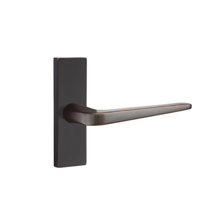 Emtek Athena Lever with Stretto 1-1/2" x 5" in Oil Rubbed Bronze