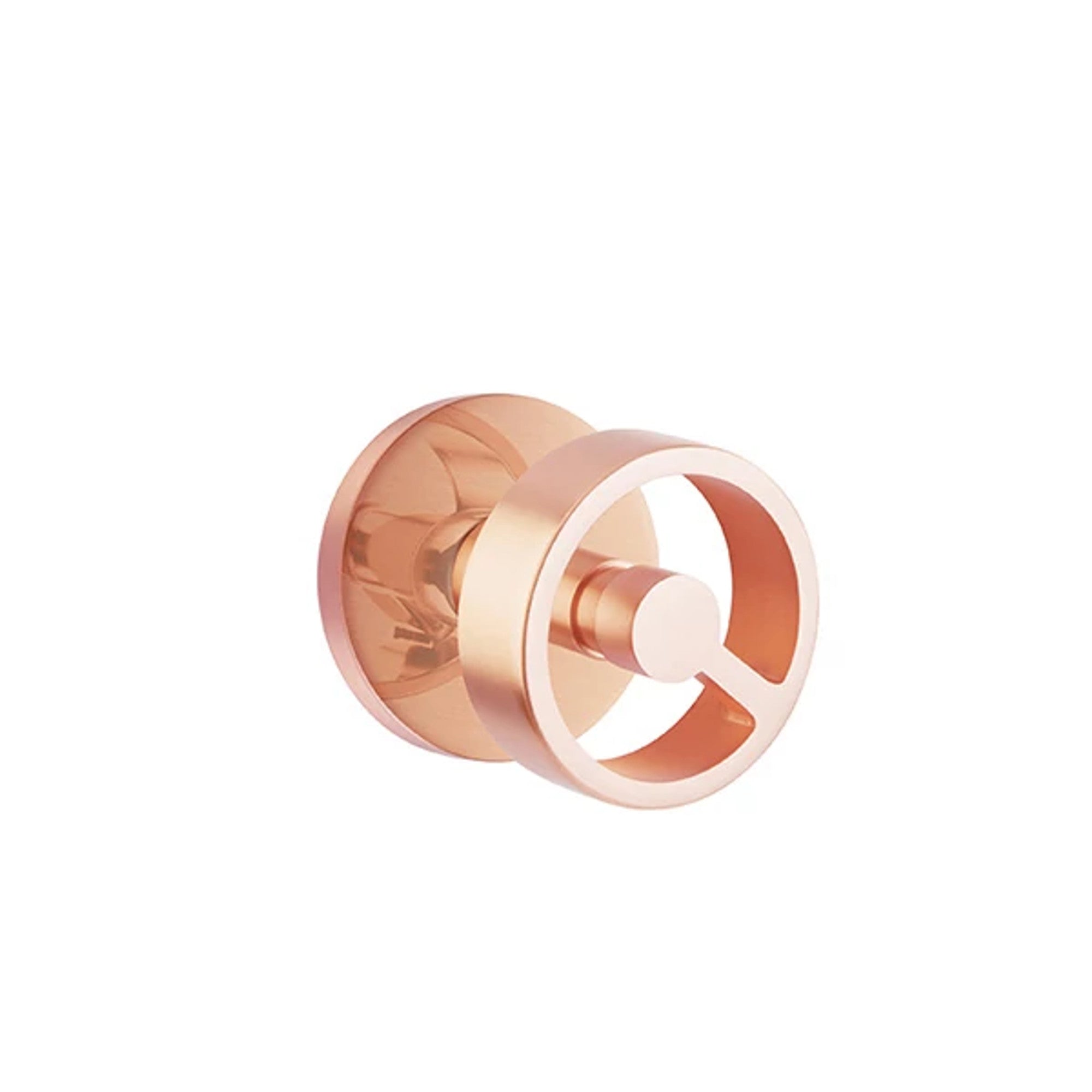 Emtek Spoke Knob with Disk Rosette in Satin Rose Gold