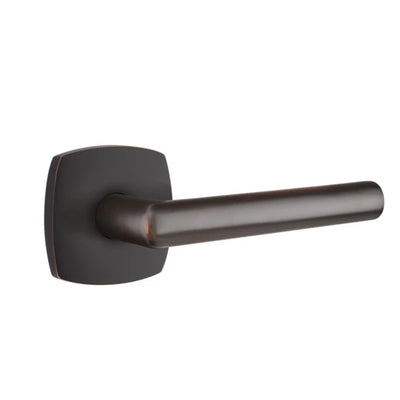Emtek Stuttgart Lever with Urban Modern Rosette in Oil Rubbed Bronze