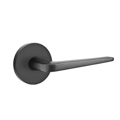 Emtek Athena Lever with Disk Rosette in Flat Black