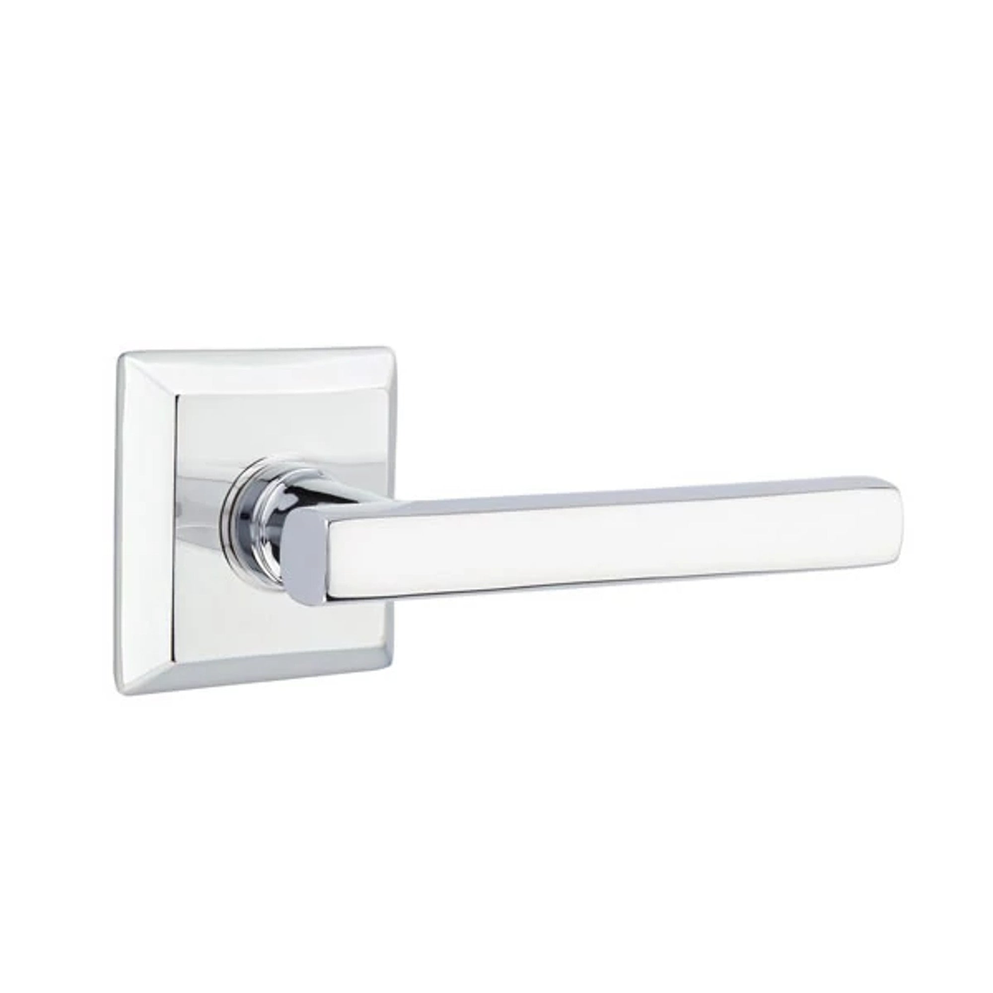 Emtek Freestone Lever with Quincy Rosette in Polished Chrome
