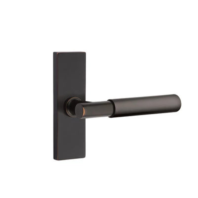 Emtek Myles Lever with Stretto 1-1/2" x 5" in Oil Rubbed Bronze