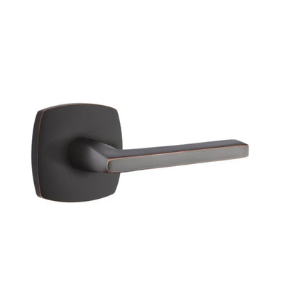 Emtek Helios Lever with Urban Modern Rosette in Oil Rubbed Bronze
