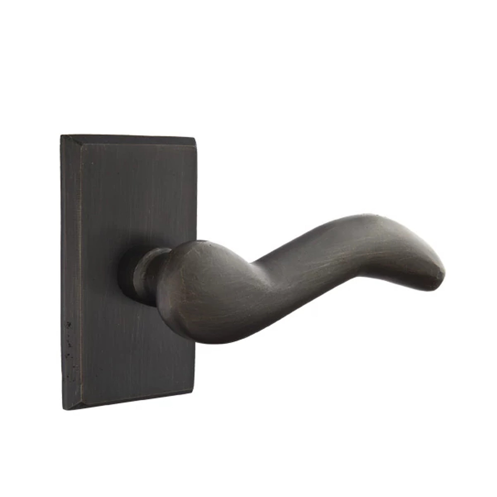 Emtek Cody Lever with #3 Rosette in Medium Bronze