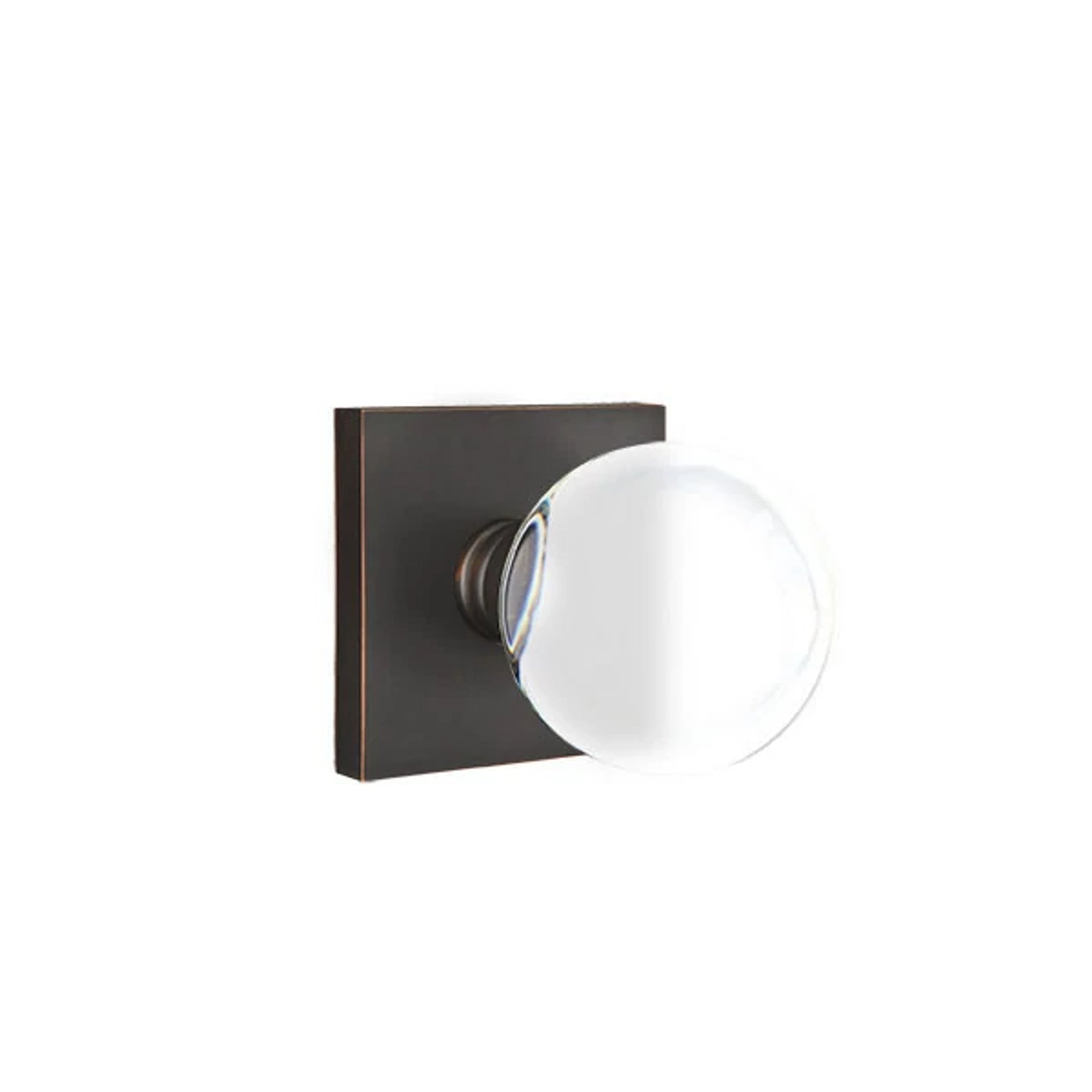 Emtek Bristol Knob with Square Rosette in Oil Rubbed Bronze