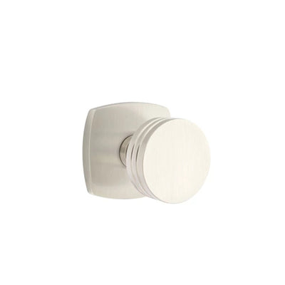 Emtek Bern Knob with Urban Modern Rosette in Satin Nickel