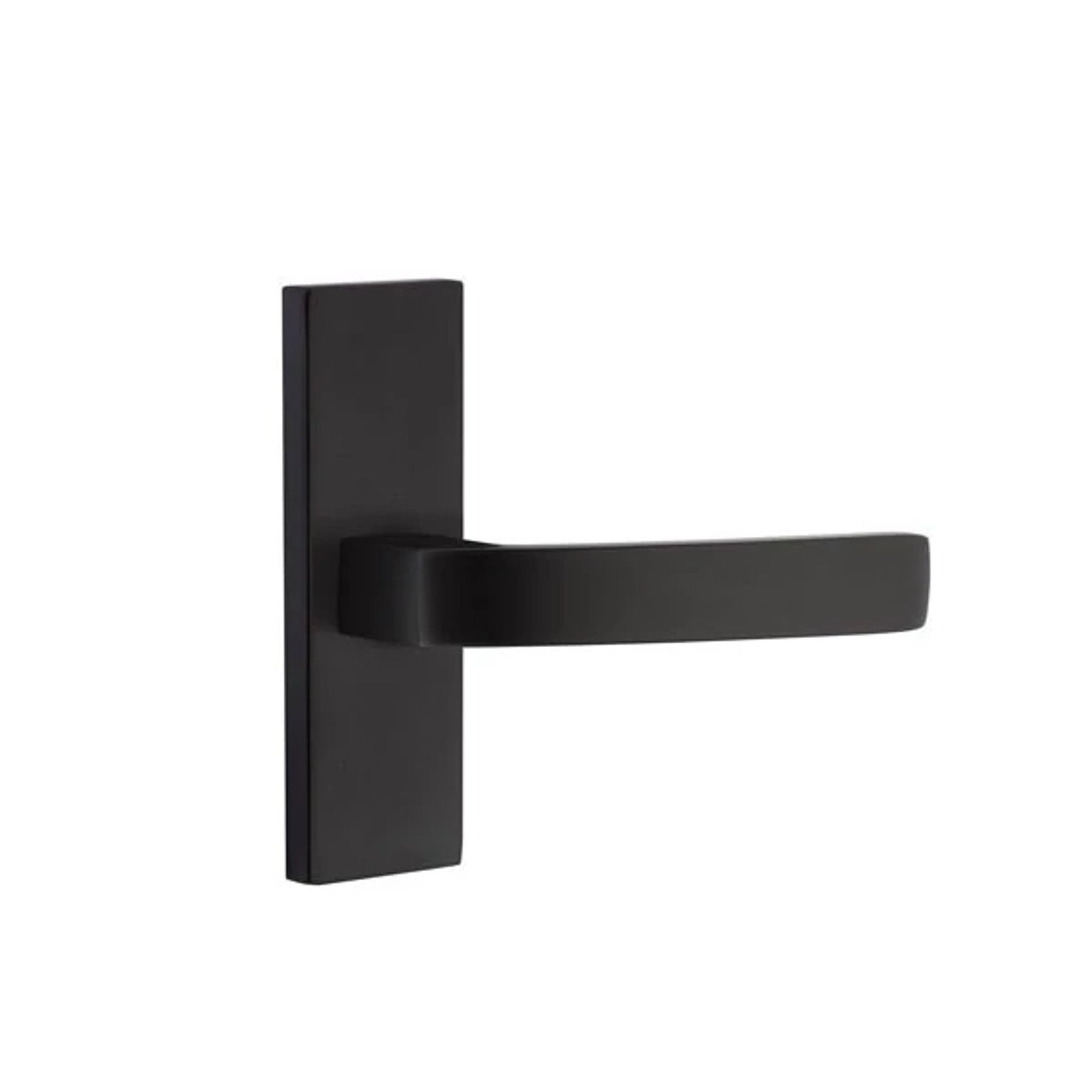 Emtek Breslin Lever with Stretto 1-1/2" x 5" in Flat Black
