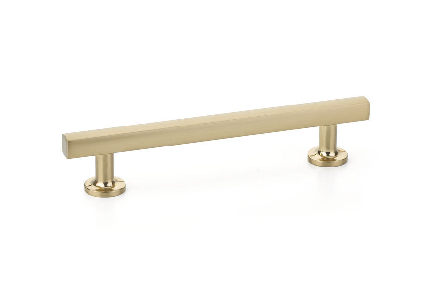 Emtek Freestone 5" C-C Pull in Satin Brass