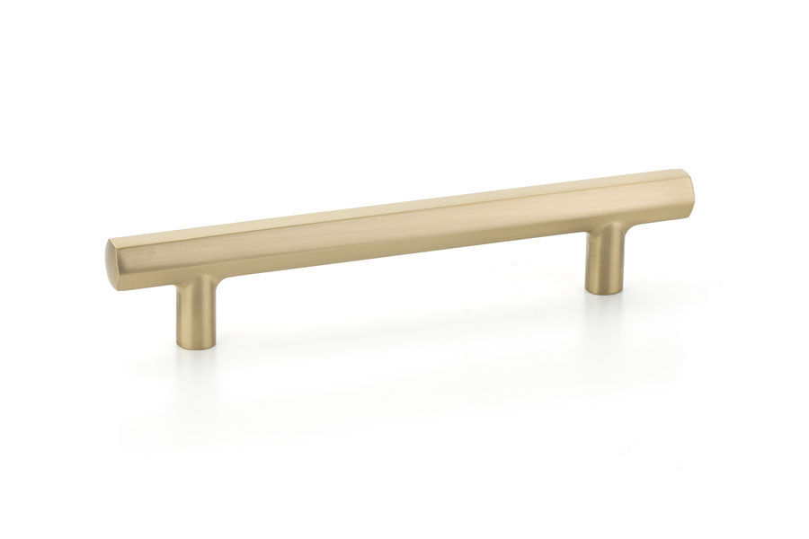 Emtek Mod Hex 5" C-C Pull in Satin Brass