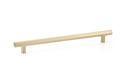 Emtek Mod Hex 10" C-C Pull in Satin Brass