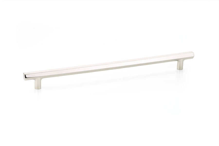 Emtek Mod Hex 12" C-C Pull in Polished Nickel
