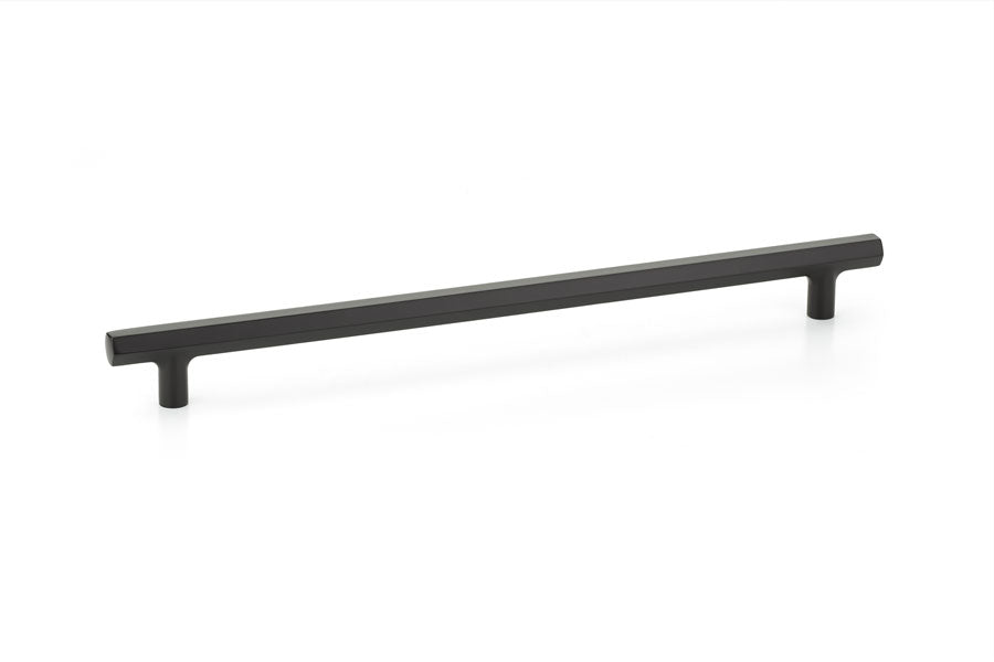 Emtek Mod Hex 12" C-C Pull in Flat Black