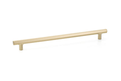 Emtek Mod Hex 12" C-C Pull in Satin Brass
