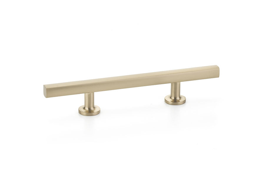 Emtek Freestone 3-1/2" C-C Extended Pull in Satin Brass