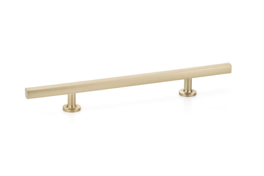Emtek Freestone 6" C-C Extended Pull in Satin Brass