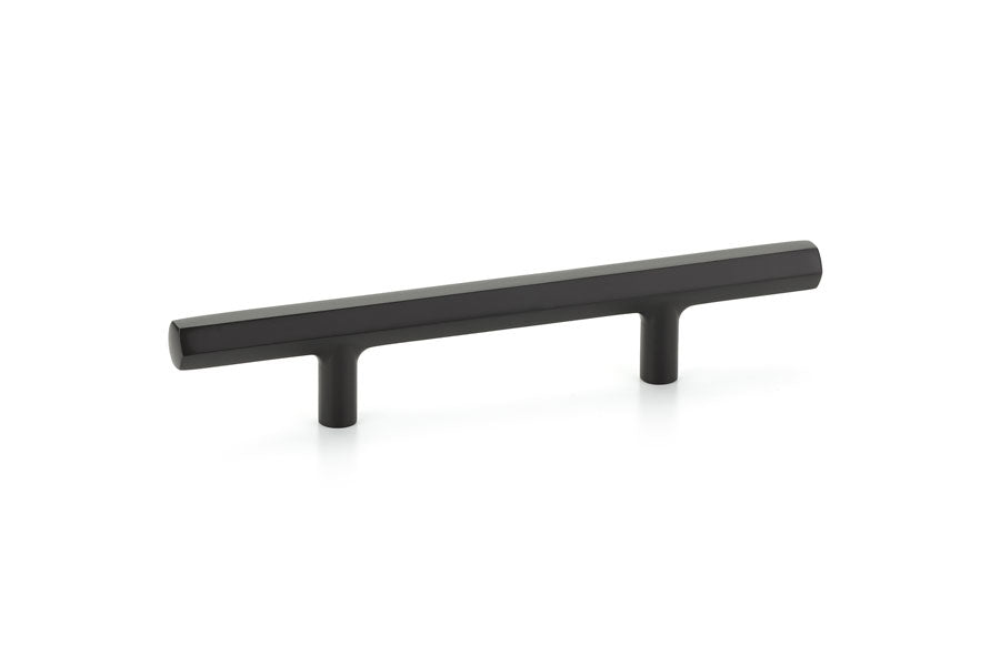 Emtek Mod Hex 3-1/2" C-C Extended Pull in Flat Black