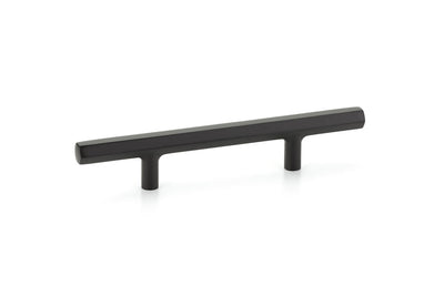 Emtek Mod Hex 3-1/2" C-C Extended Pull in Flat Black