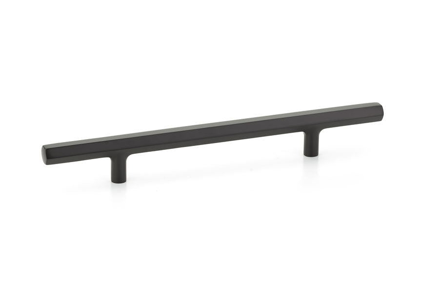Emtek Mod Hex 6" C-C Extended Pull in Flat Black