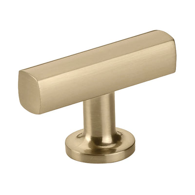 Emtek Freestone 2" T-Knob in Satin Brass