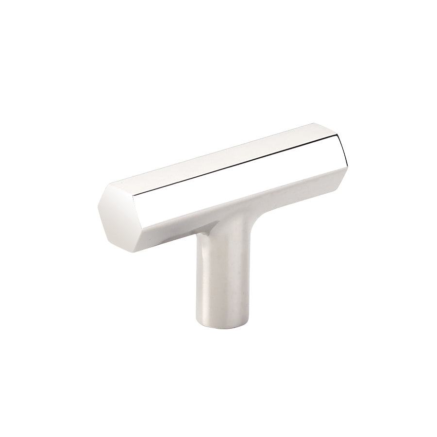 Emtek Mod Hex 2" T-Knob in Polished Nickel