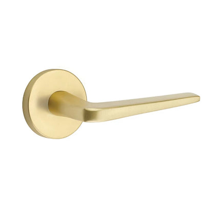 Emtek Athena Lever with Disk Rosette in Satin Brass