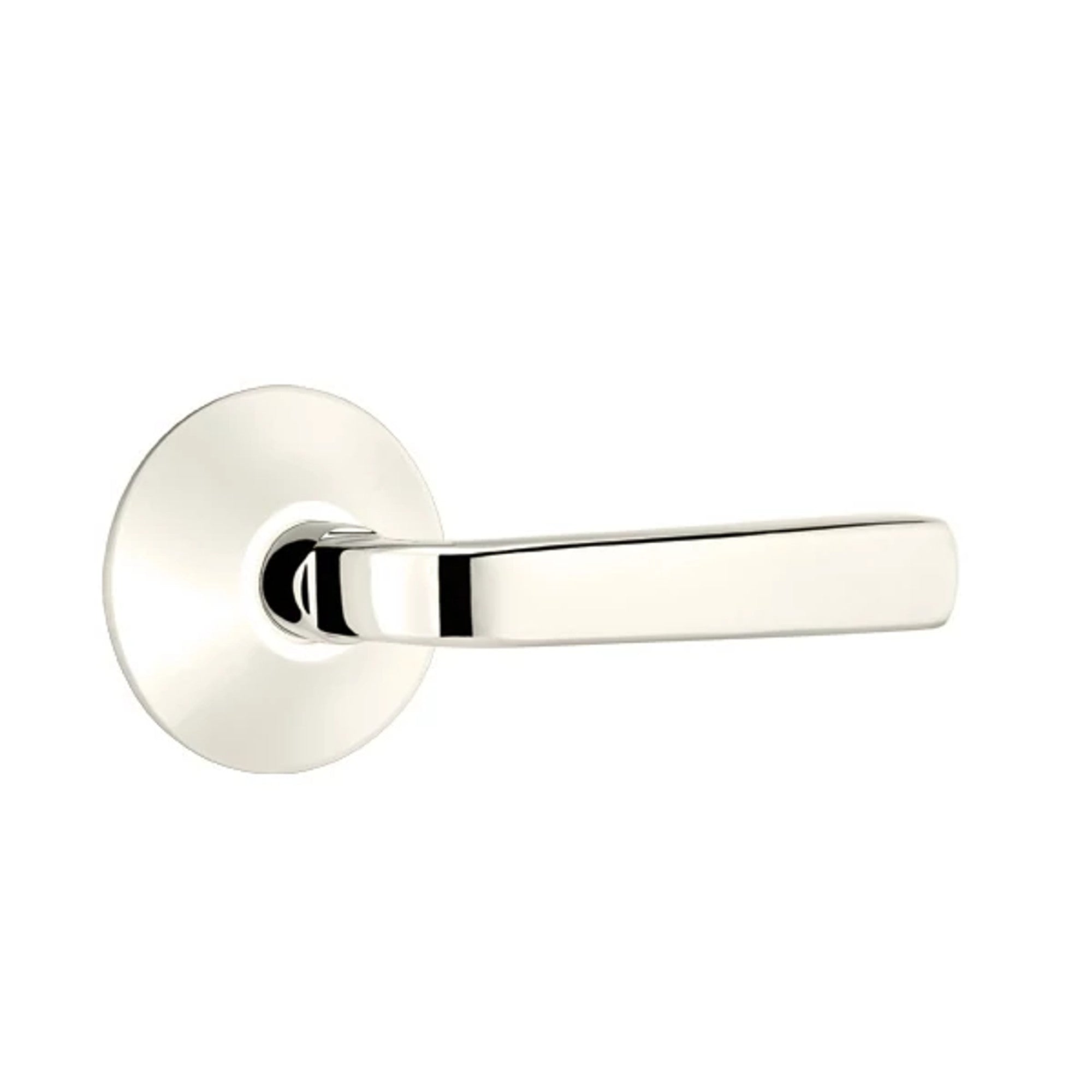 Emtek Sion Lever with Modern Rosette in Polished Nickel