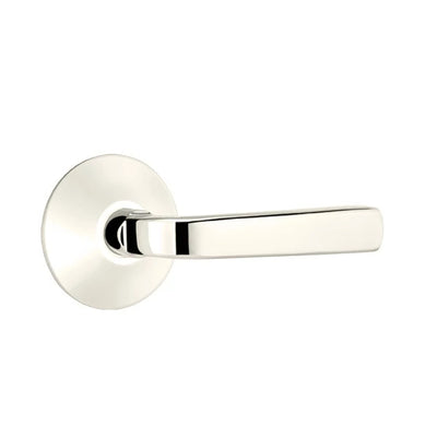 Emtek Sion Lever with Modern Rosette in Polished Nickel