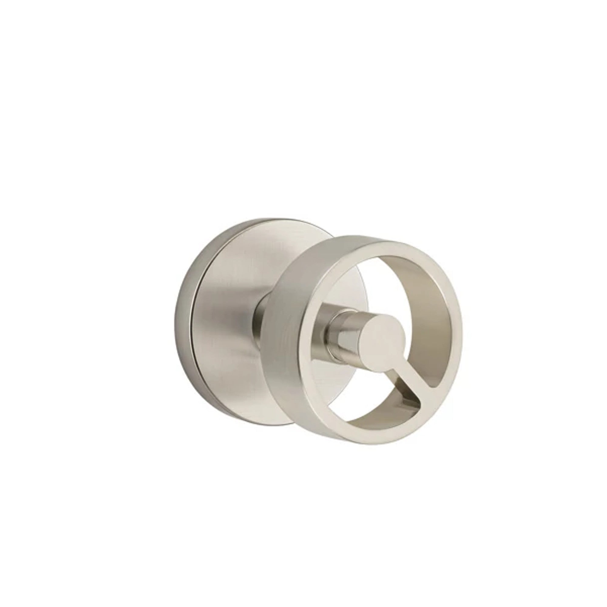 Emtek Spoke Knob with Disk Rosette in Satin Nickel