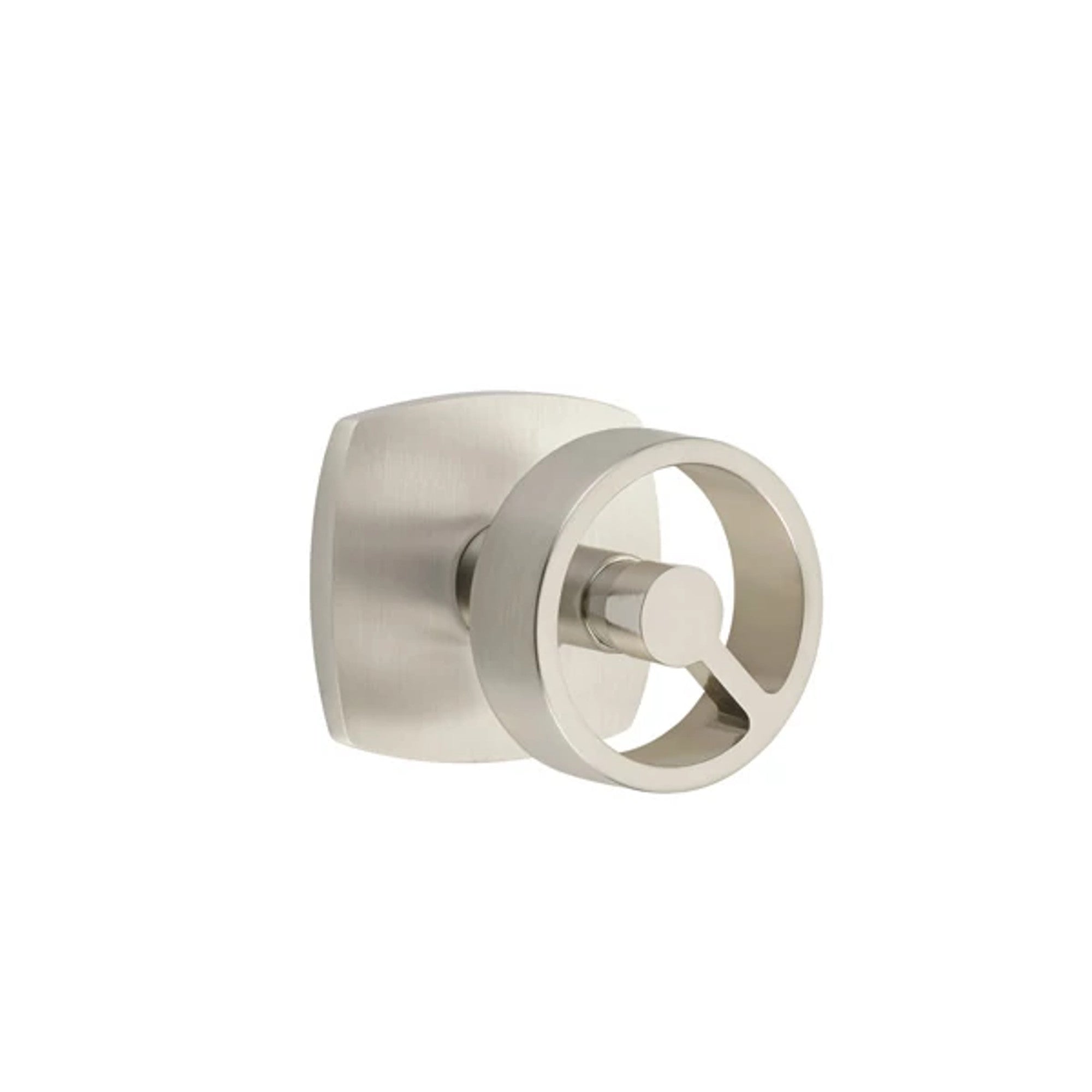 Emtek Spoke Knob with Urban Modern Rosette in Satin Nickel