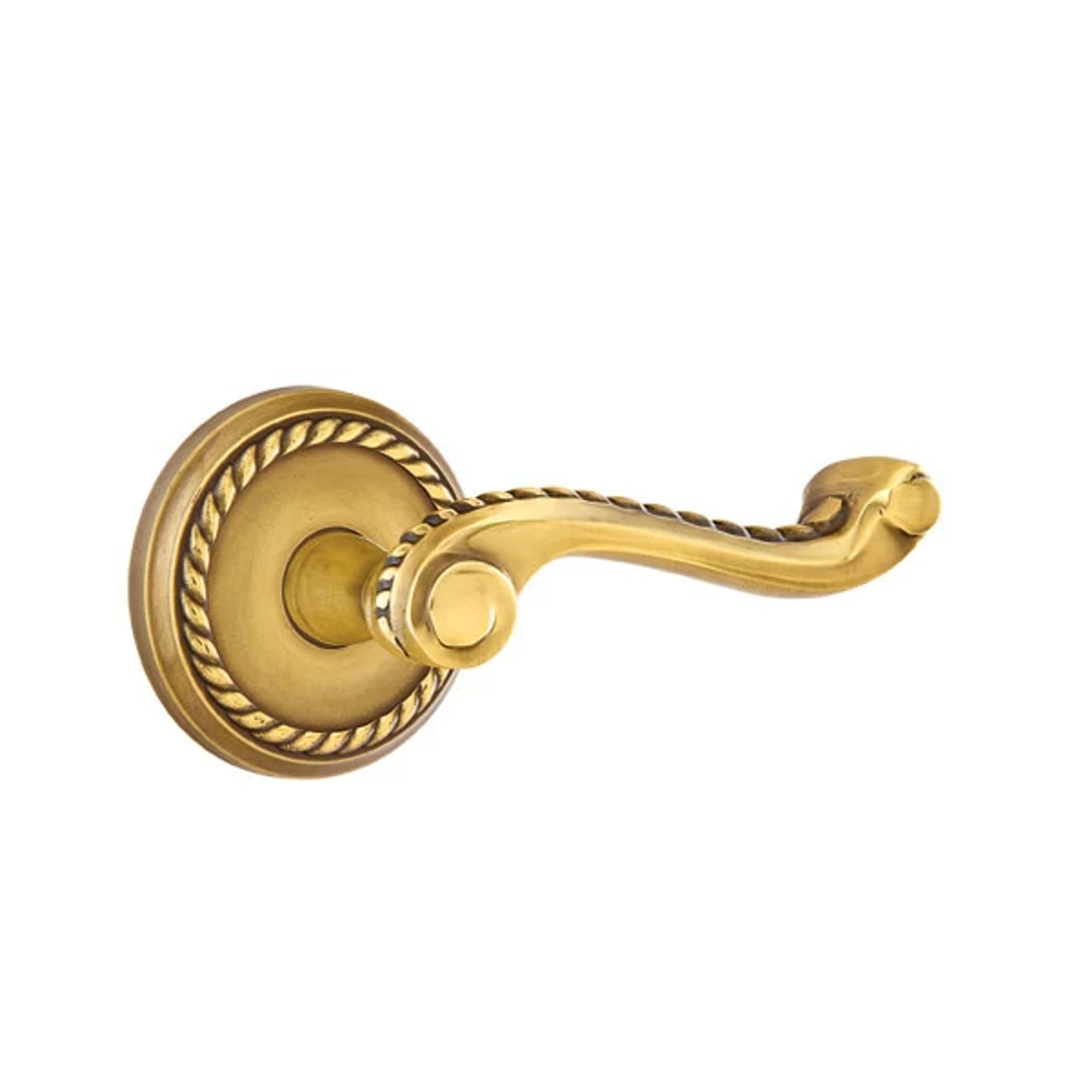 Emtek Rope Lever with Rope Rosette in French Antique