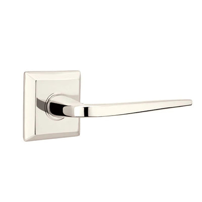 Emtek Athena Lever with Quincy Rosette in Polished Nickel