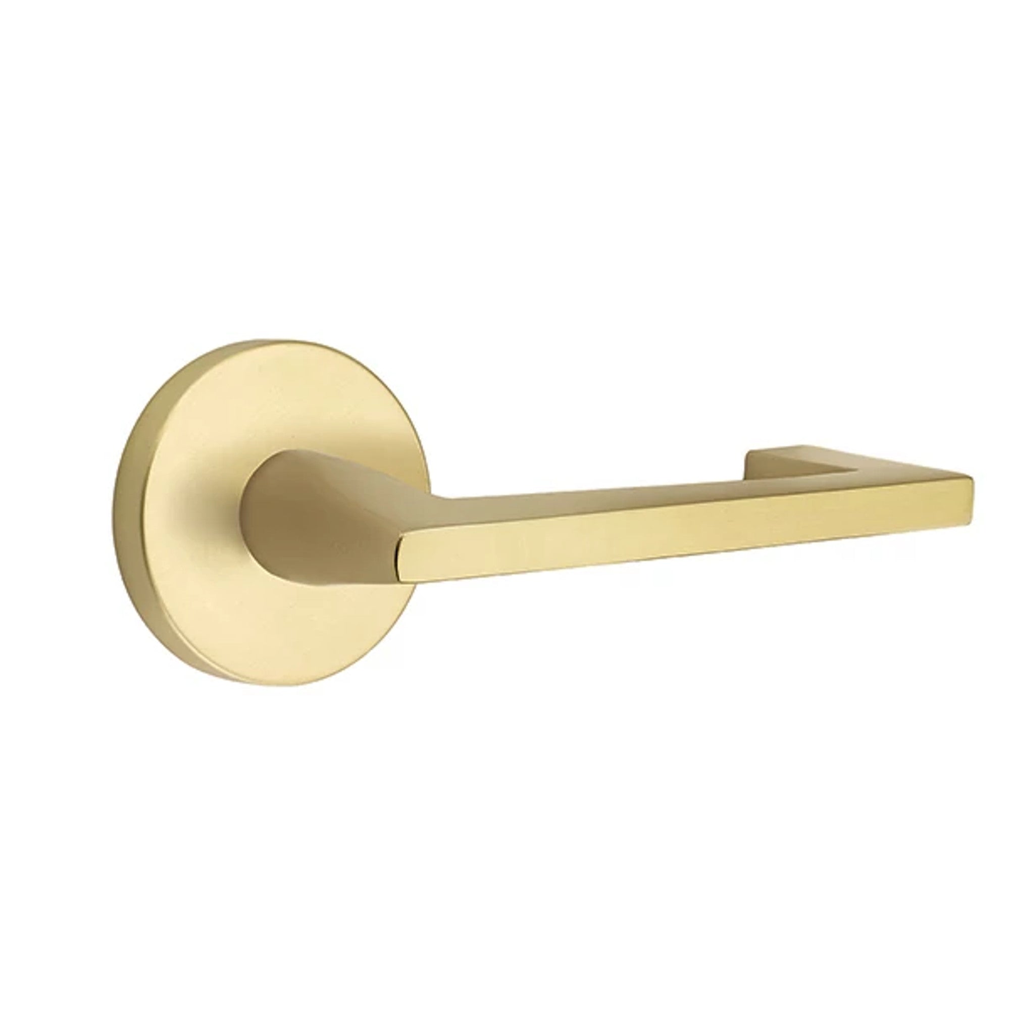 Emtek Argos Lever with Disk Rosette in Satin Brass