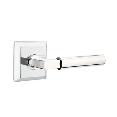 Emtek Hercules Lever with Quincy Rosette in Polished Chrome