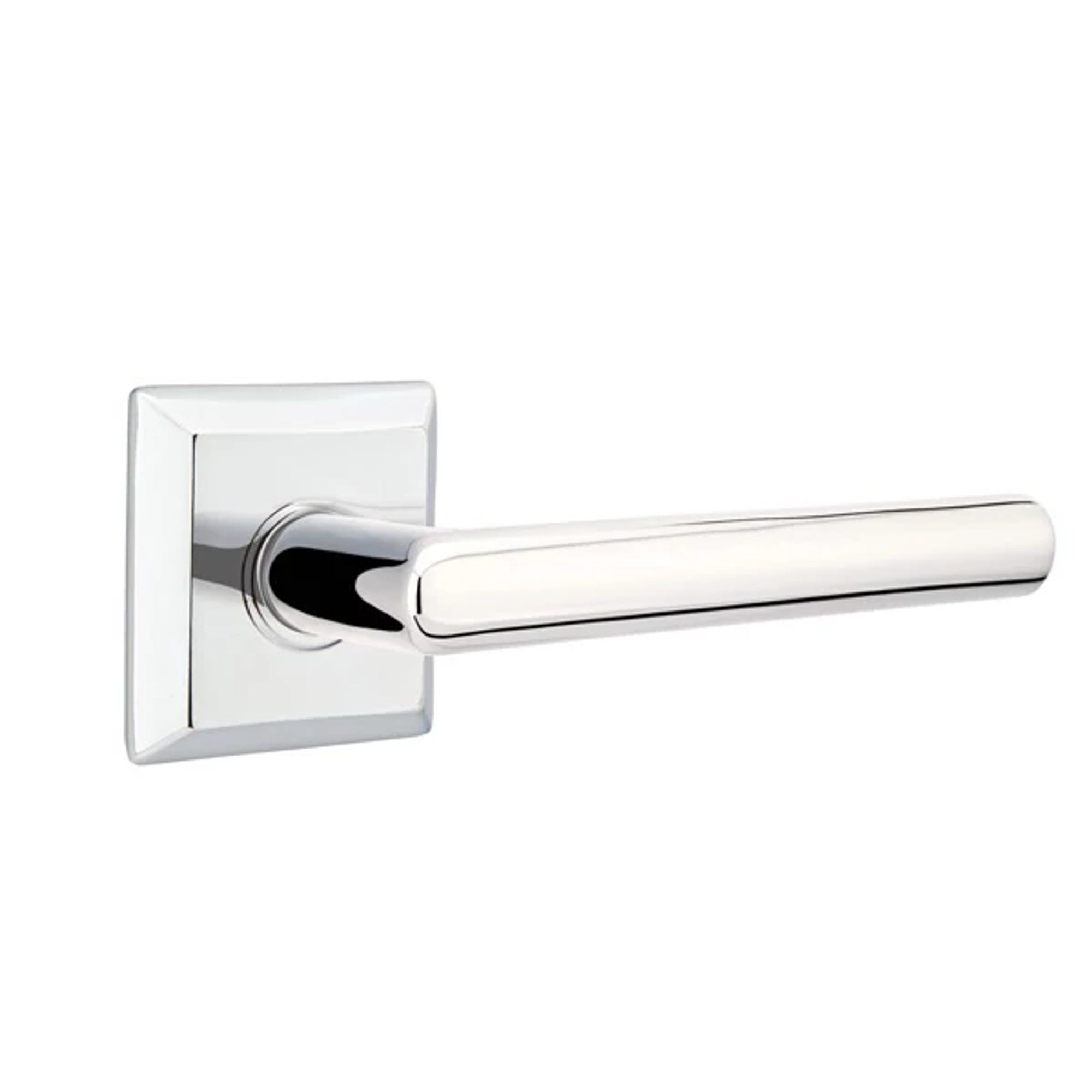Emtek Stuttgart Lever with Quincy Rosette in Polished Chrome