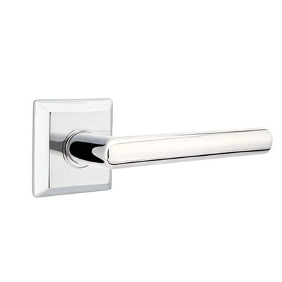 Emtek Stuttgart Lever with Quincy Rosette in Polished Chrome