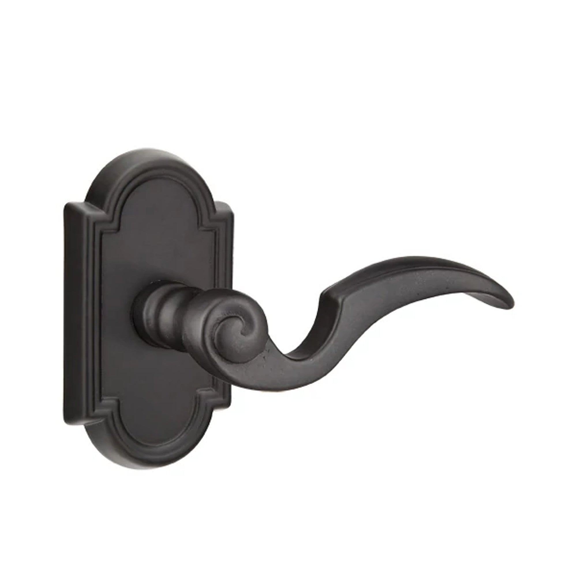 Emtek Napoli Lever with #11 Rosette in Flat Black Bronze