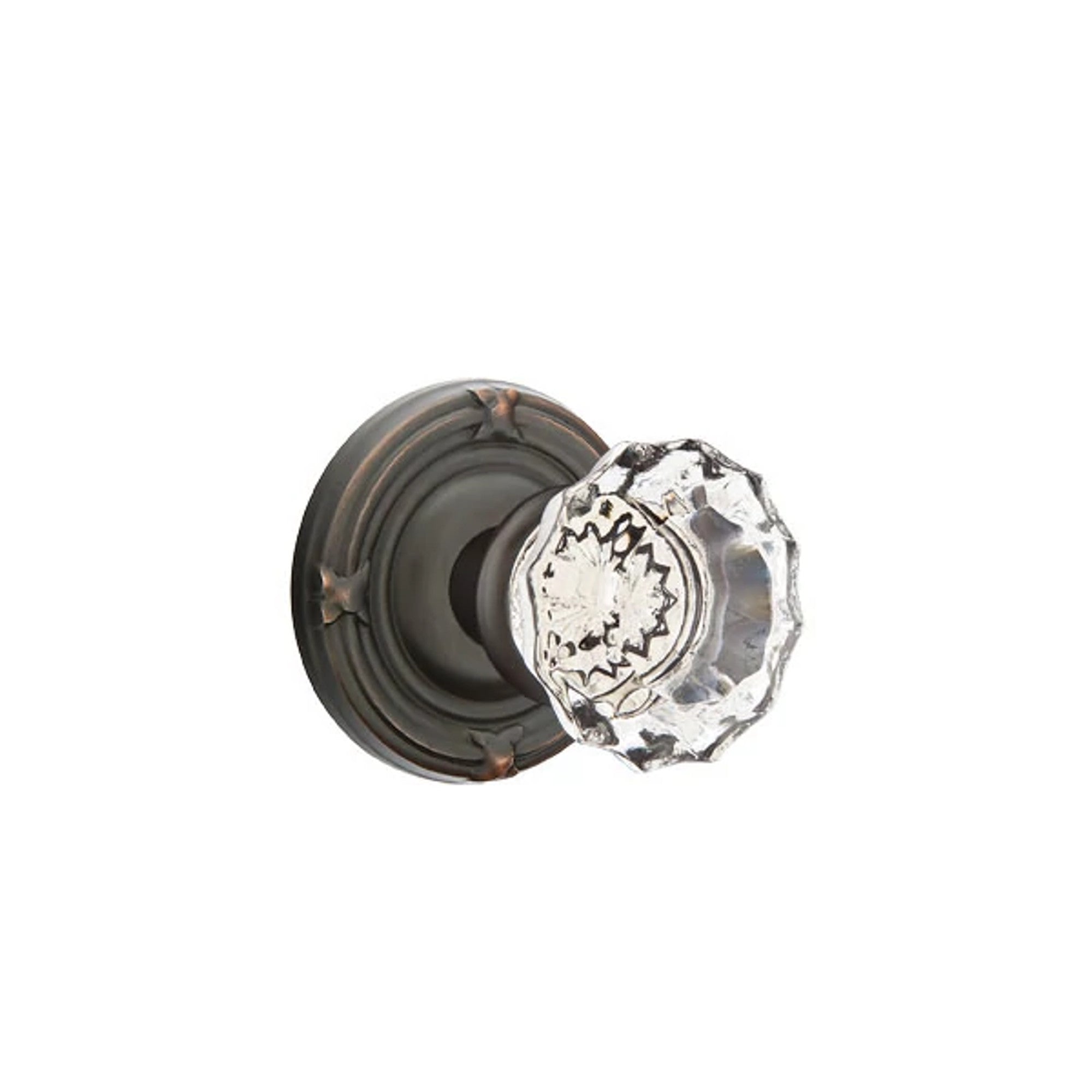 Emtek Astoria Knob with Ribbon & Reed Rosette in Oil Rubbed Bronze