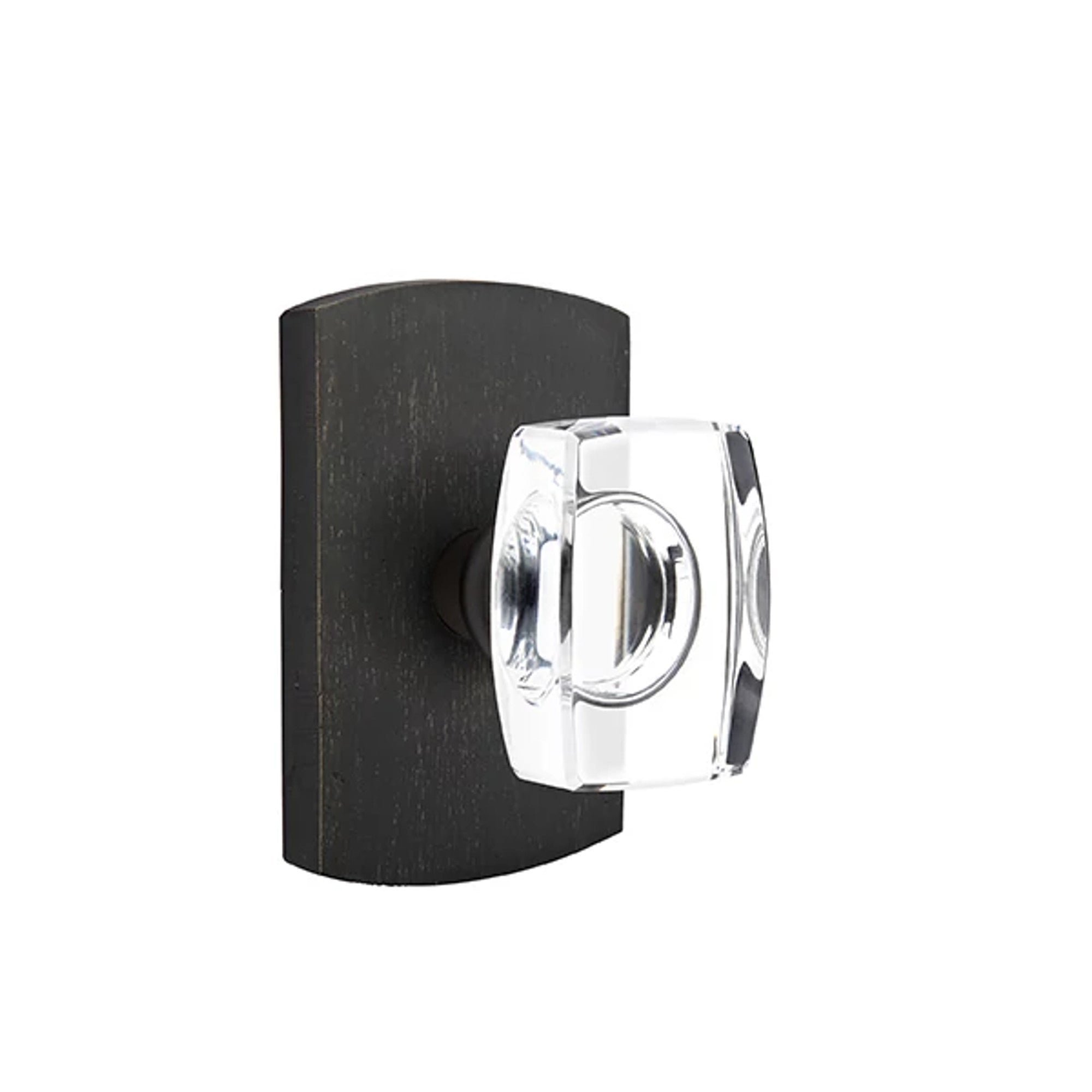 Emtek Windsor Knob with #4 Rosette in Medium Bronze