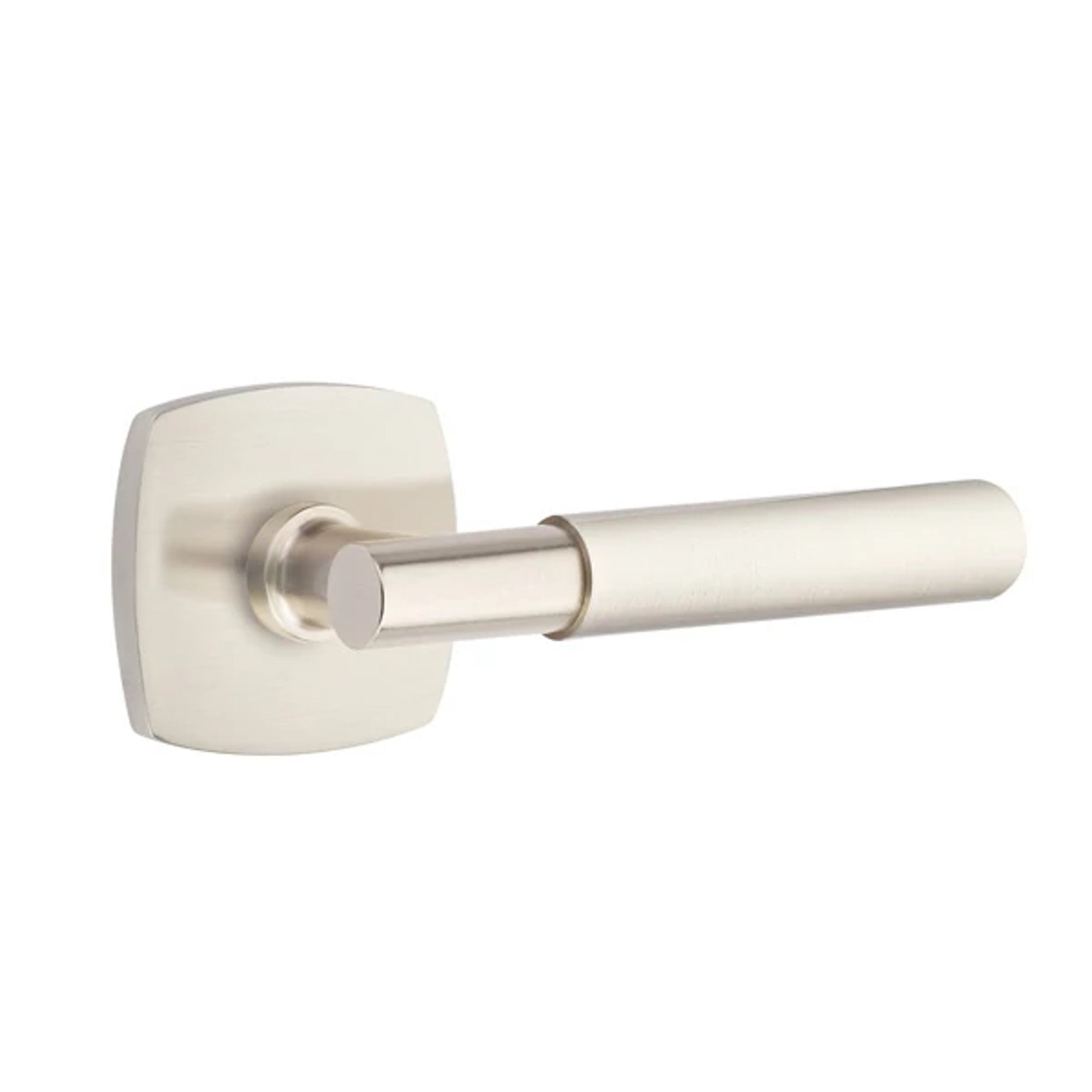 Emtek Myles Lever with Urban Modern Rosette in Satin Nickel