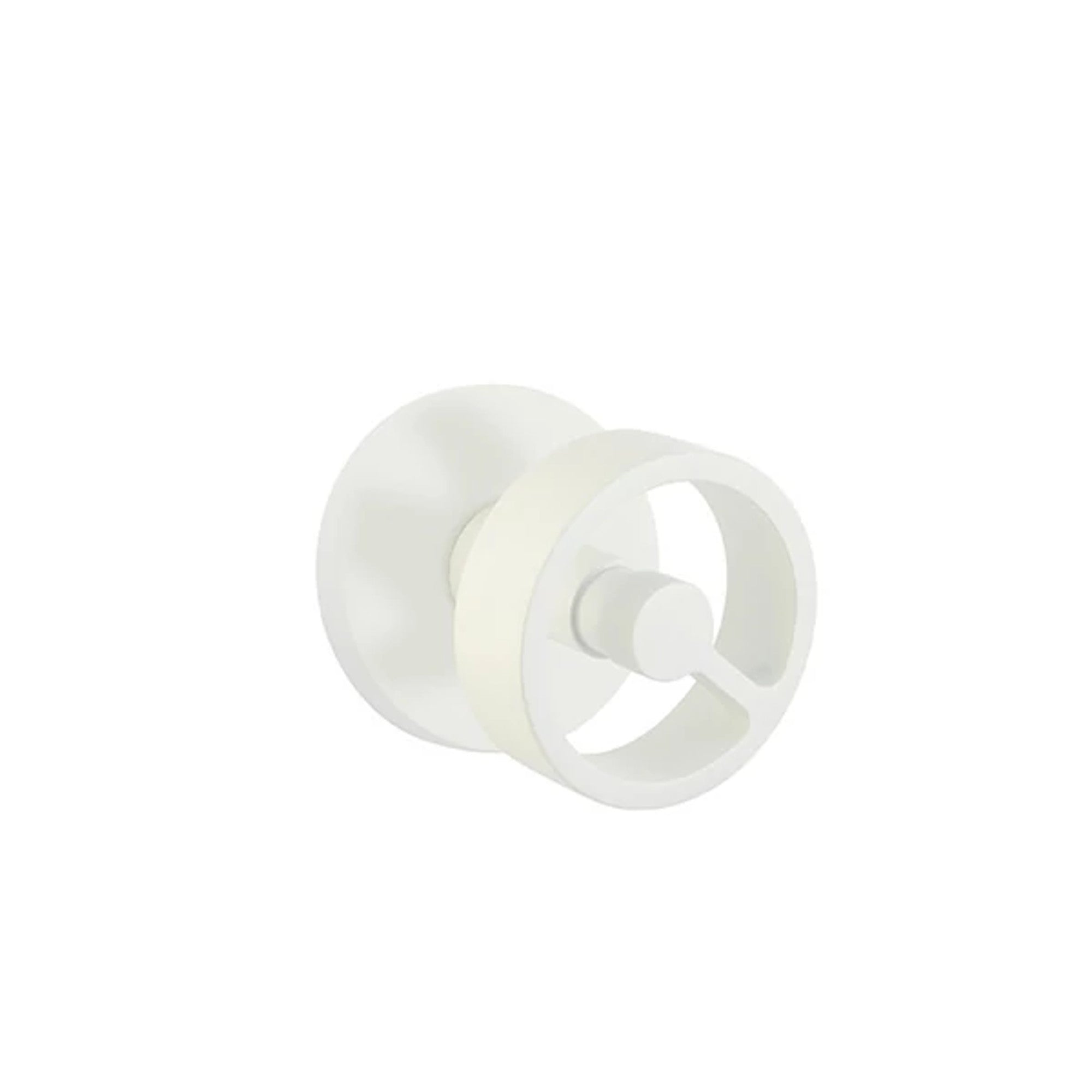 Emtek Spoke Knob with Disk Rosette in Matte White