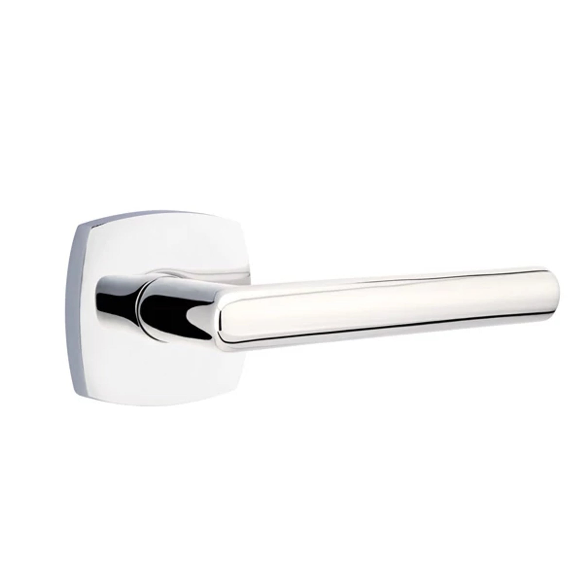 Emtek Stuttgart Lever with Urban Modern Rosette in Polished Chrome