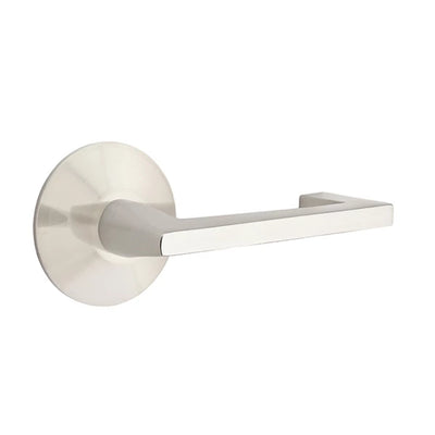 Emtek Argos Lever with Modern Rosette in Satin Nickel