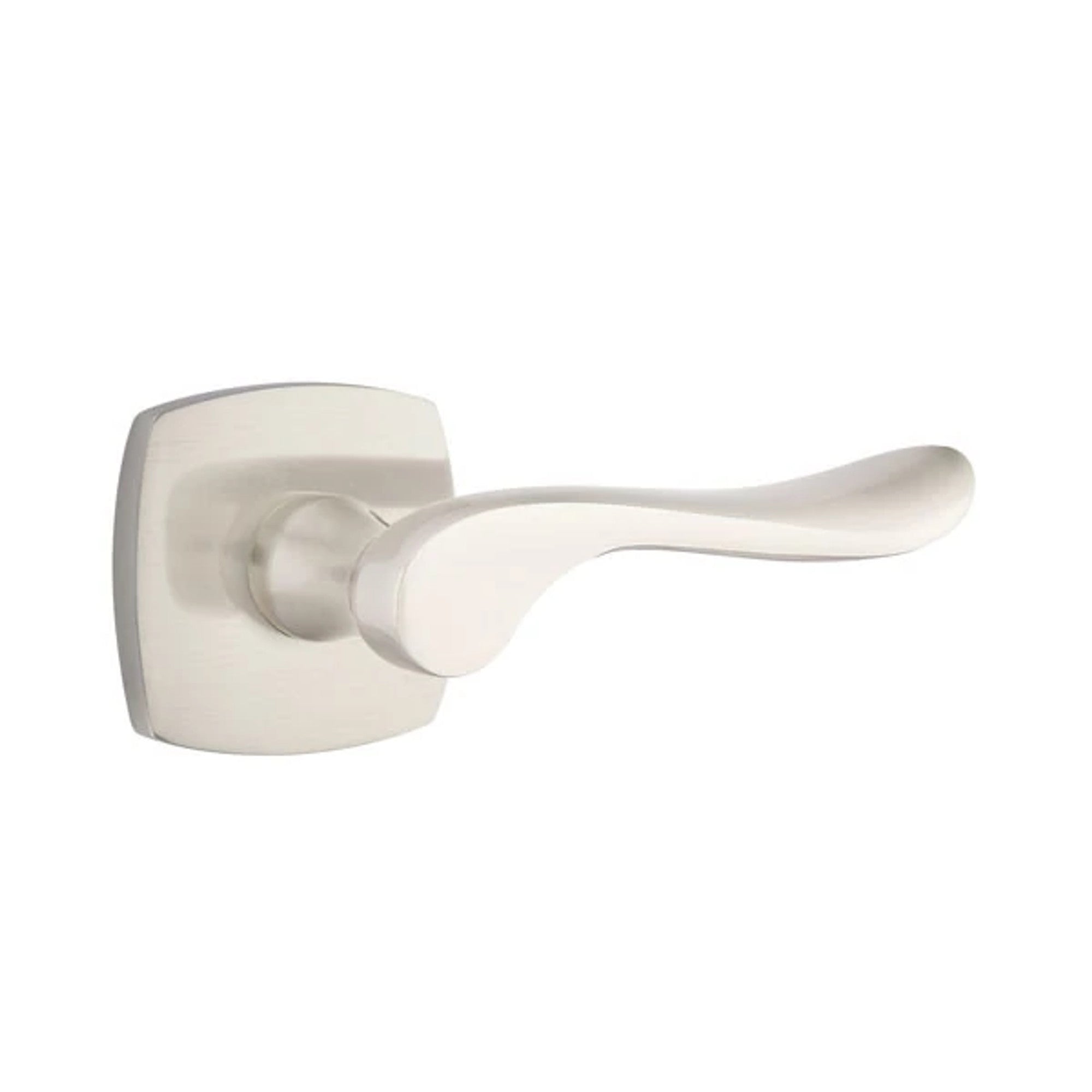 Emtek Luzern Lever with Urban Modern Rosette in Satin Nickel