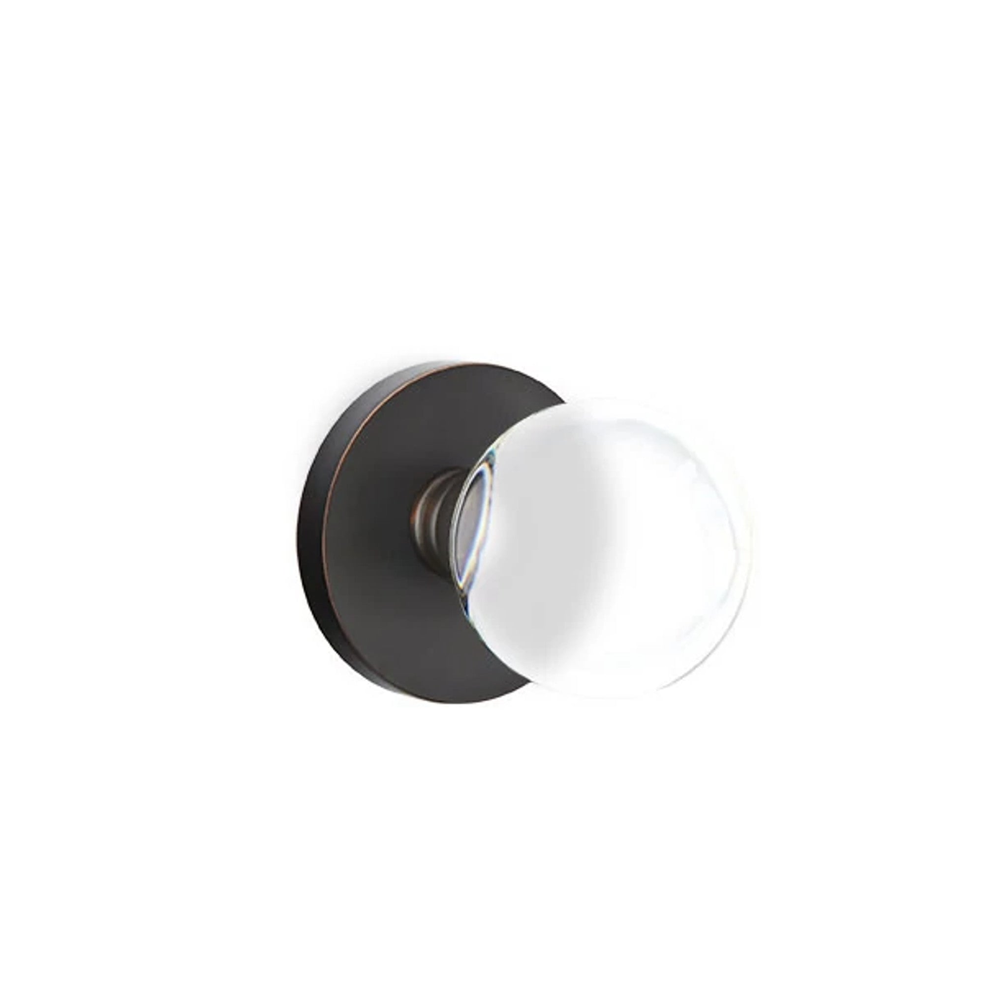 Emtek Bristol Knob with Disk Rosette in Oil Rubbed Bronze