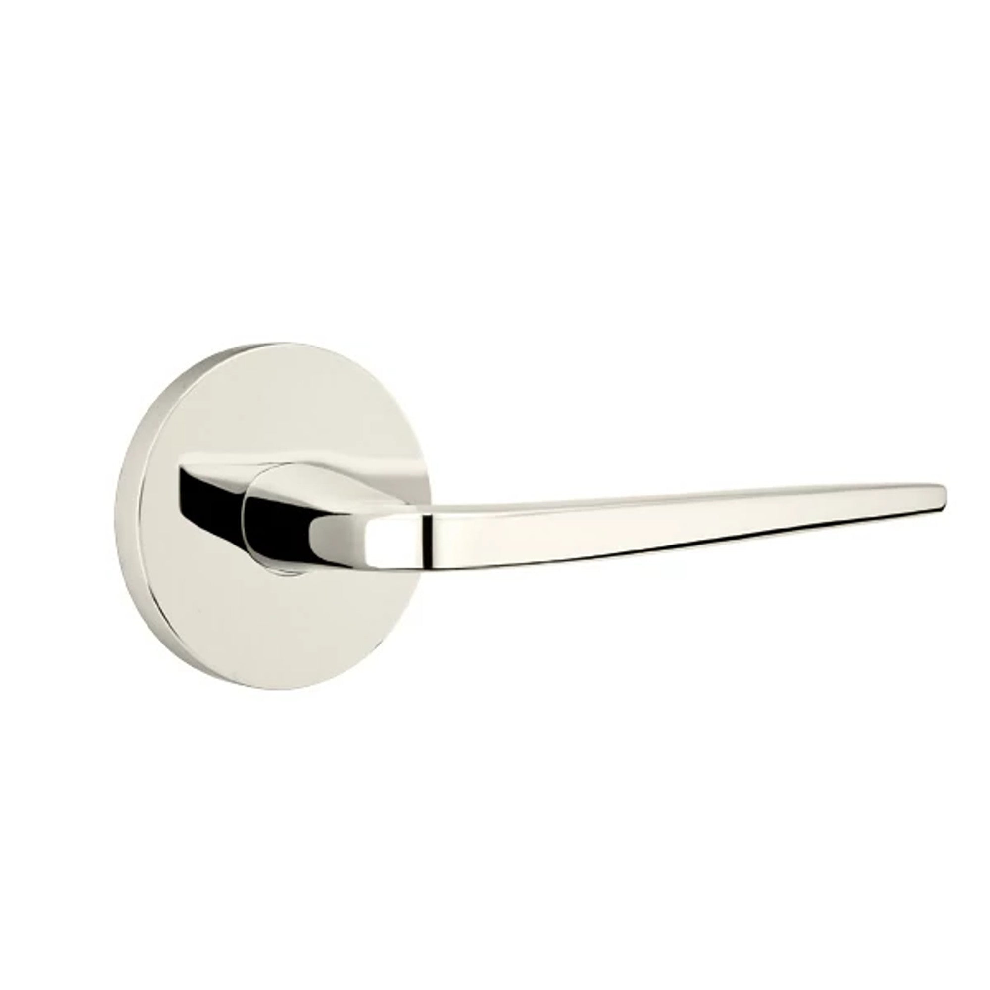 Emtek Athena Lever with Disk Rosette in Polished Nickel