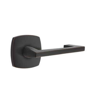Emtek Argos Lever with Urban Modern Rosette in Oil Rubbed Bronze
